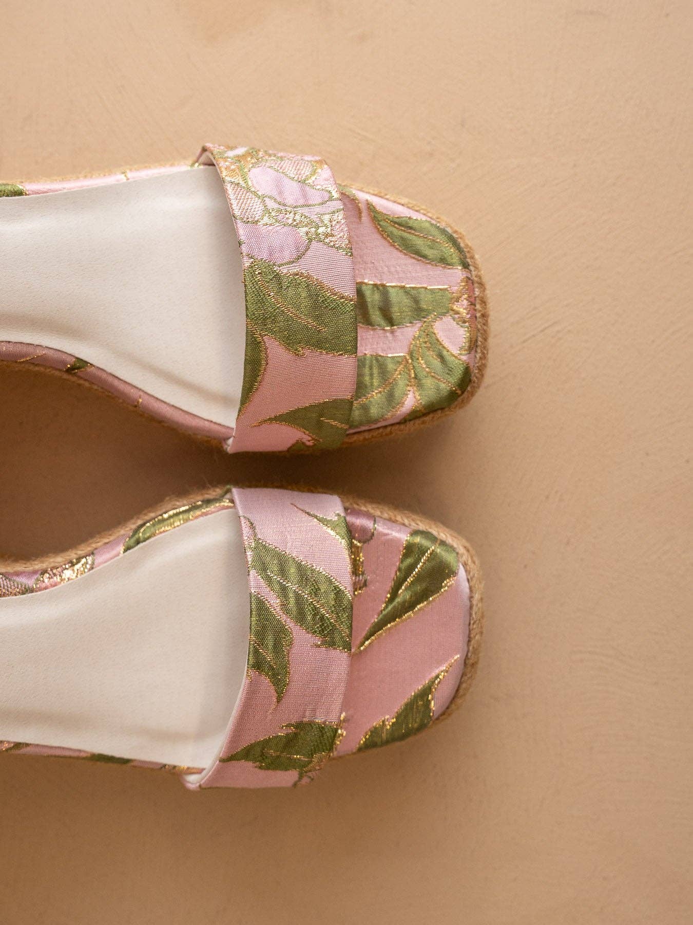 The Oceana | Rose Garden Espadrille Wedge