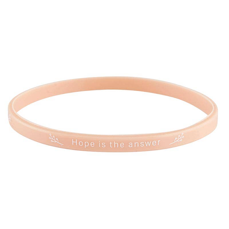 Faith Hope Silicone Bracelets (Set of 4)