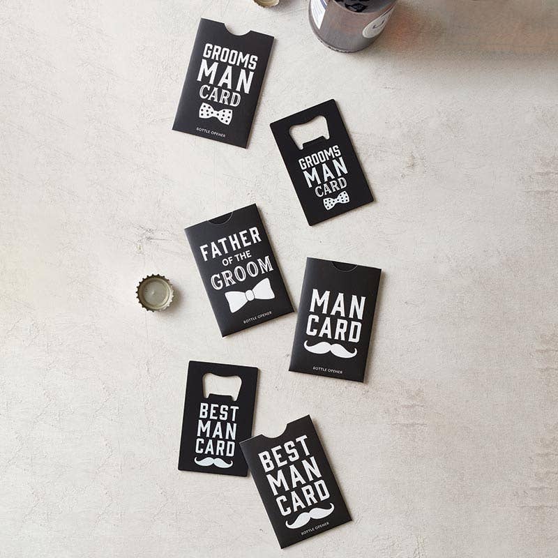 Man Card Bottle Opener - Father of the Groom