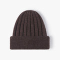 Chunky Rib Knit Beanie Coffee