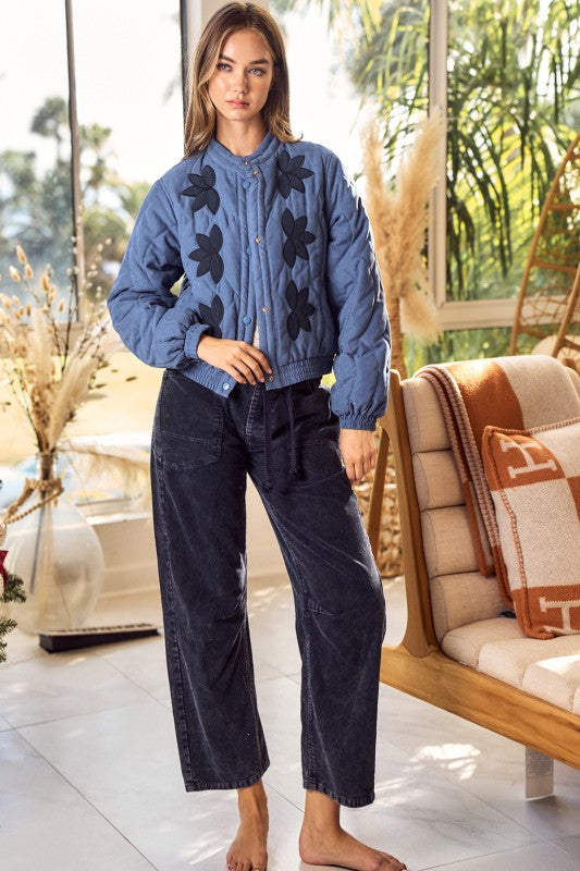 Aged Wash Corduroy Pants Navy