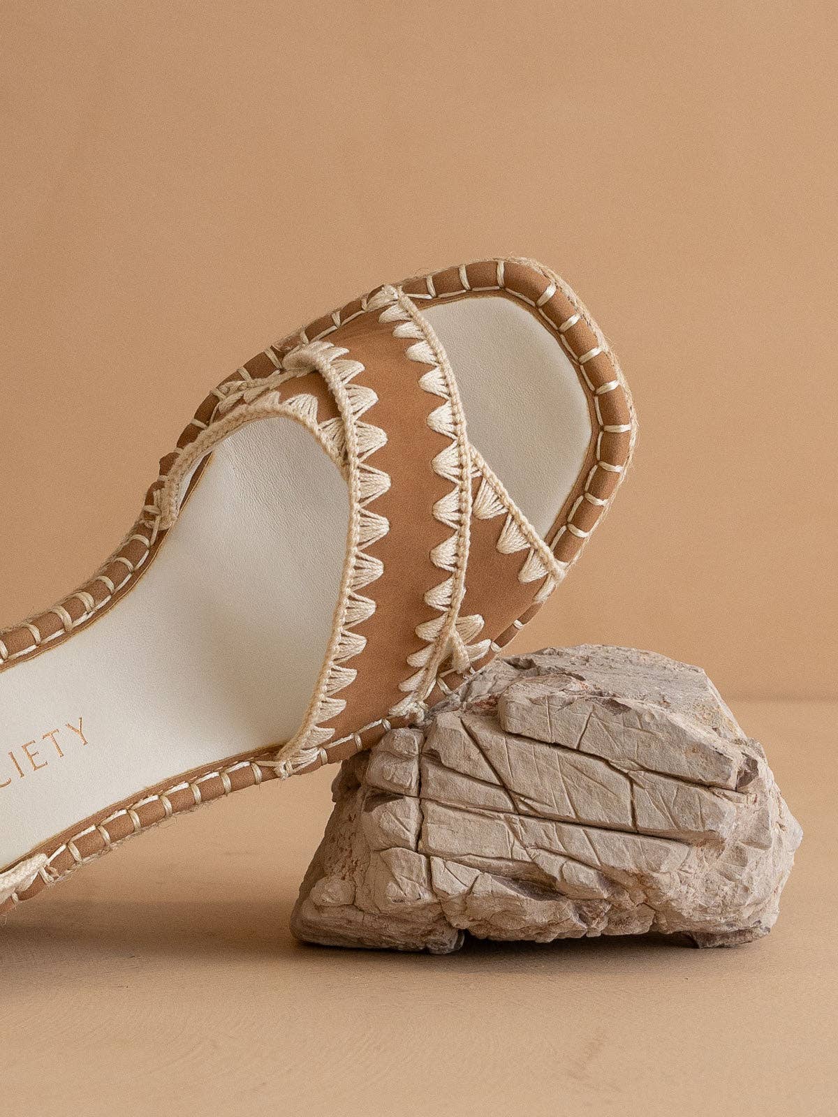 The Essie | Camel Espadrille Slide