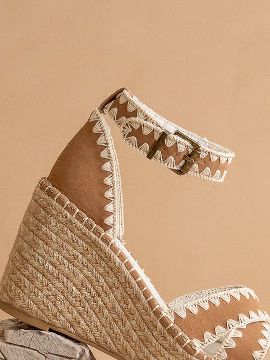 The Essie | Camel Espadrille Slide
