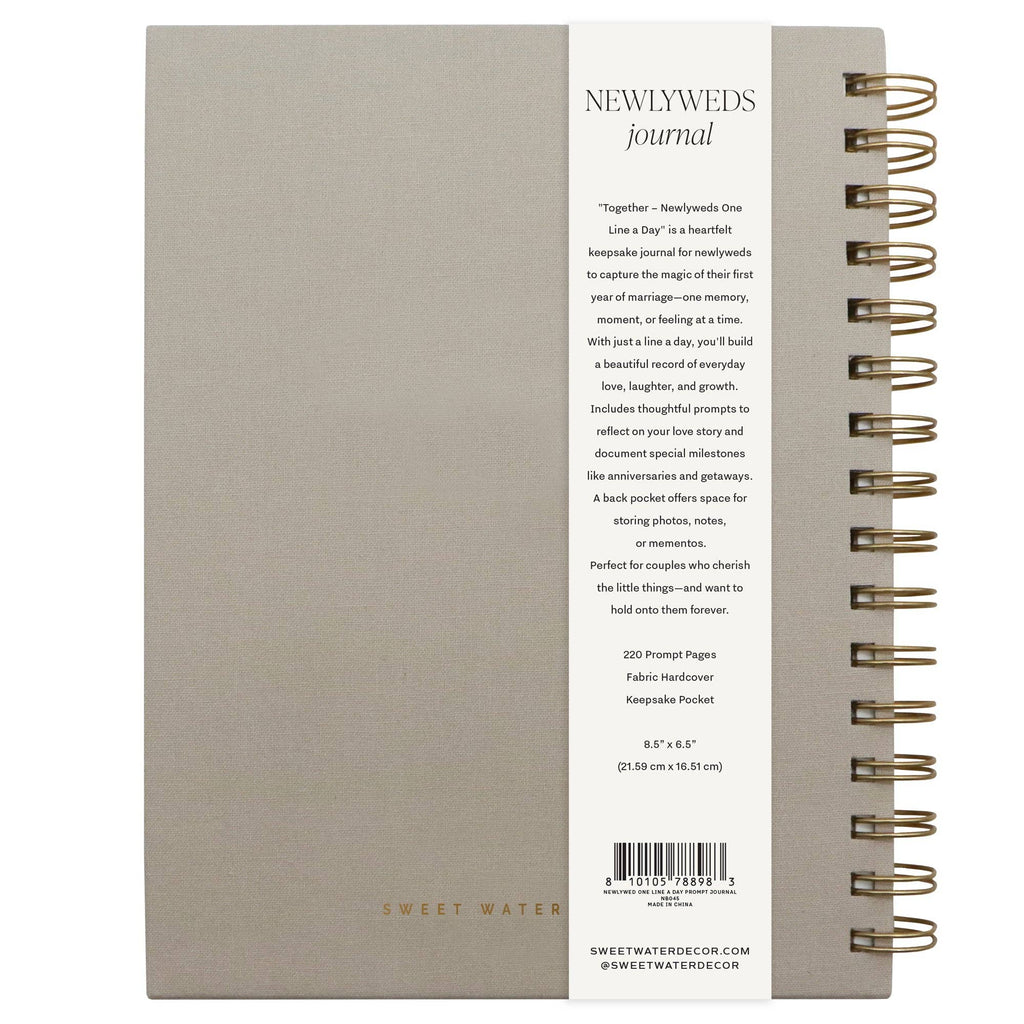 Newlywed One Line A Day Prompted Journal