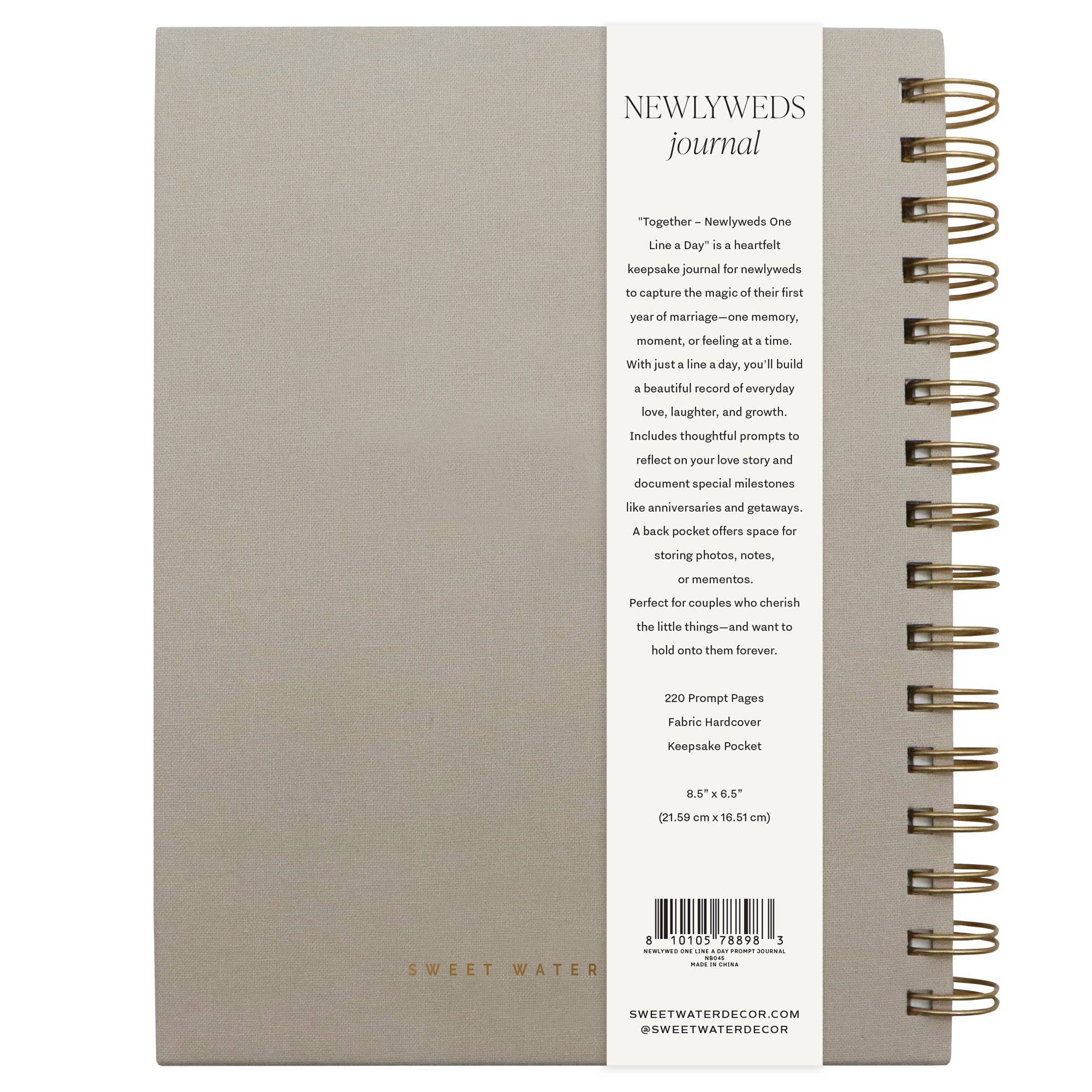 Newlywed One Line A Day Prompted Journal