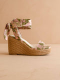 The Oceana | Rose Garden Espadrille Wedge