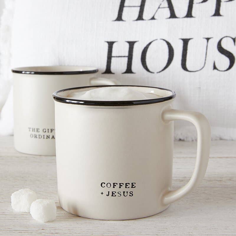 "Coffee + Jesus" Cafe Mug