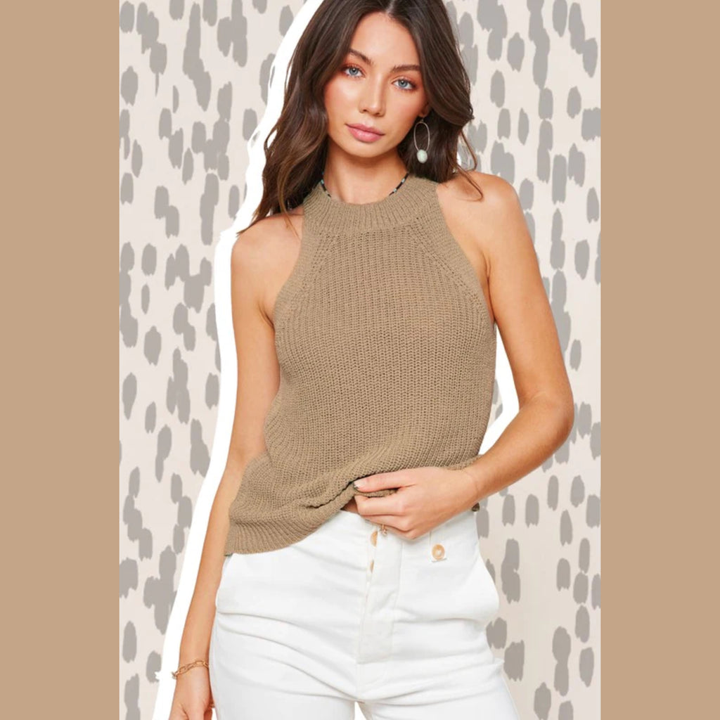 Ariah Halter Sweater Tank