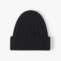Chunky Rib Knit Beanie Black