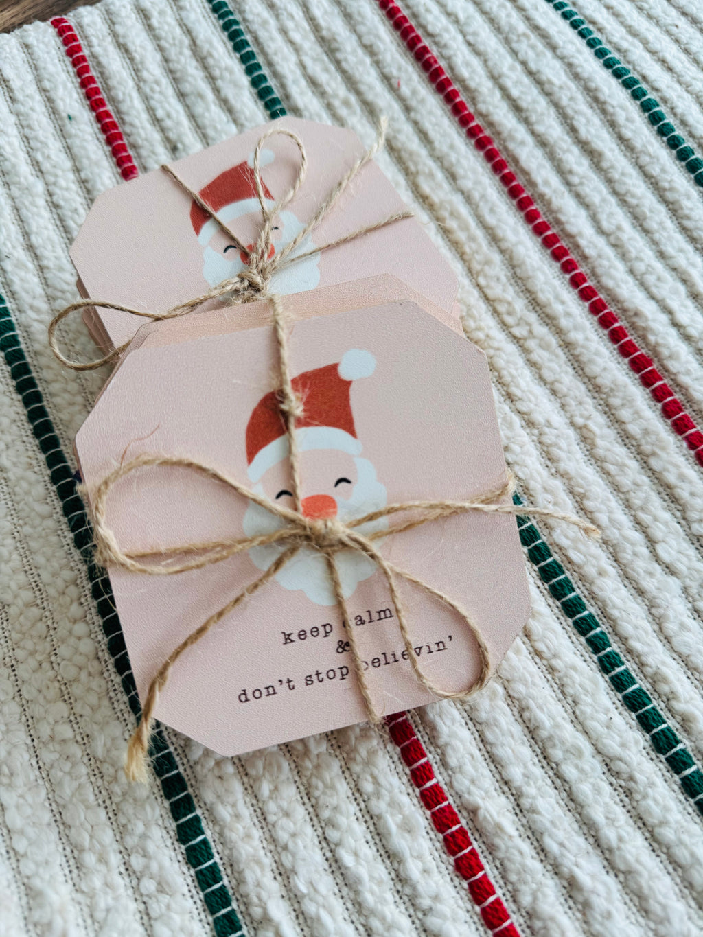 "Keep Calm" Santa Coaster (Set of 4)