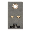 Love Never Fails Stud Earrings