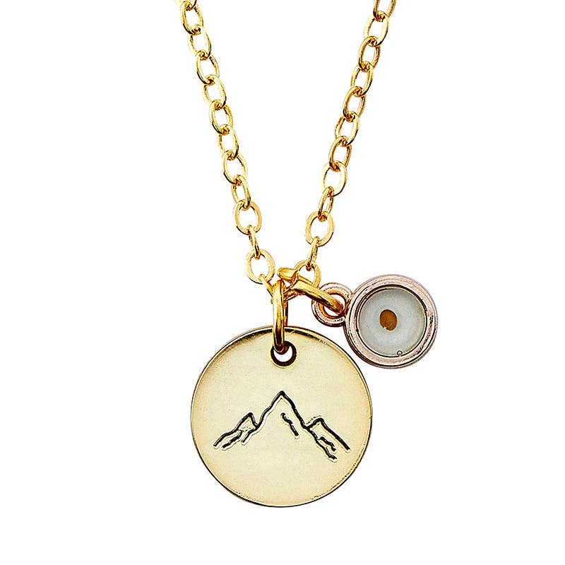 Mustard Seed Mountain Necklace