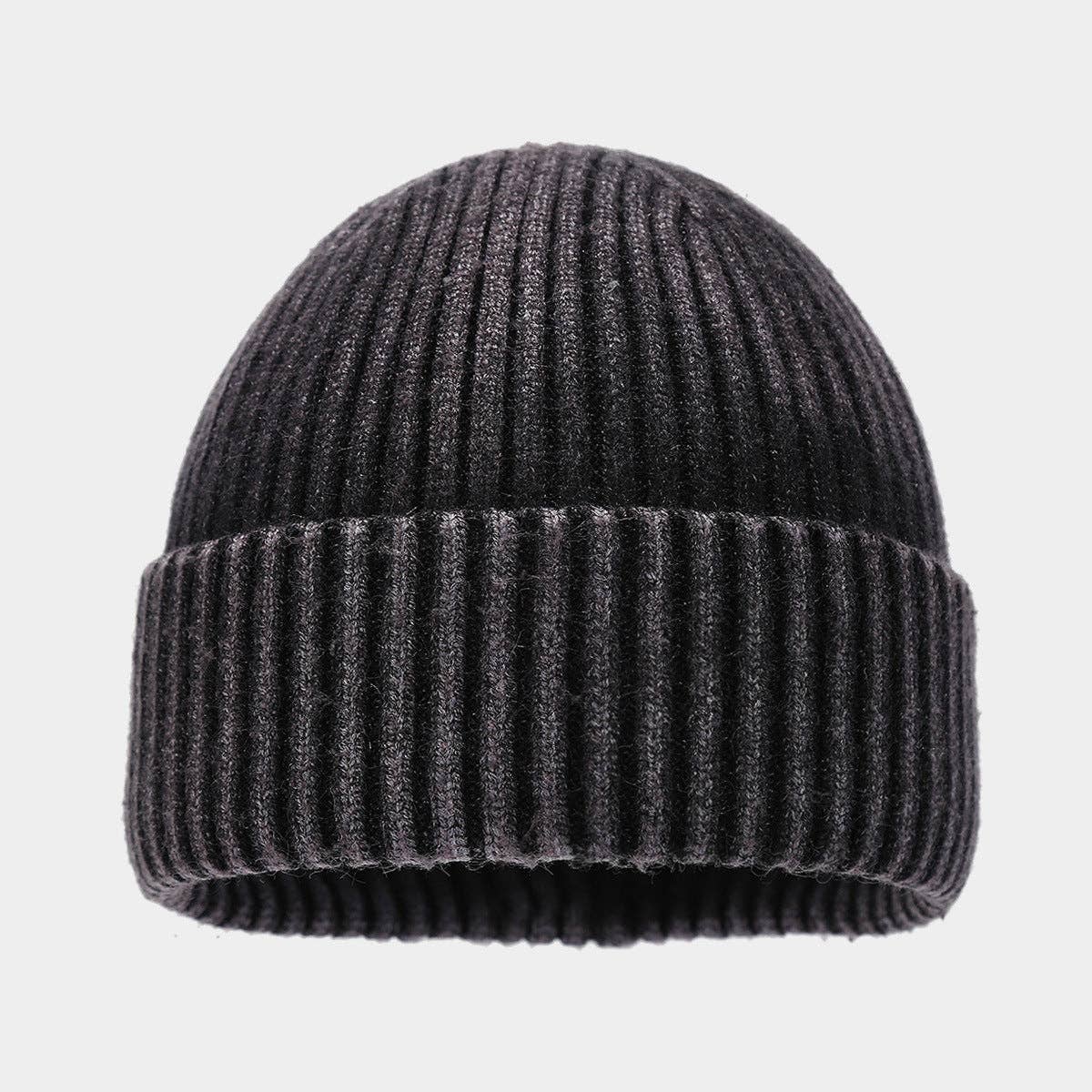 Acid Wash Beanie Black