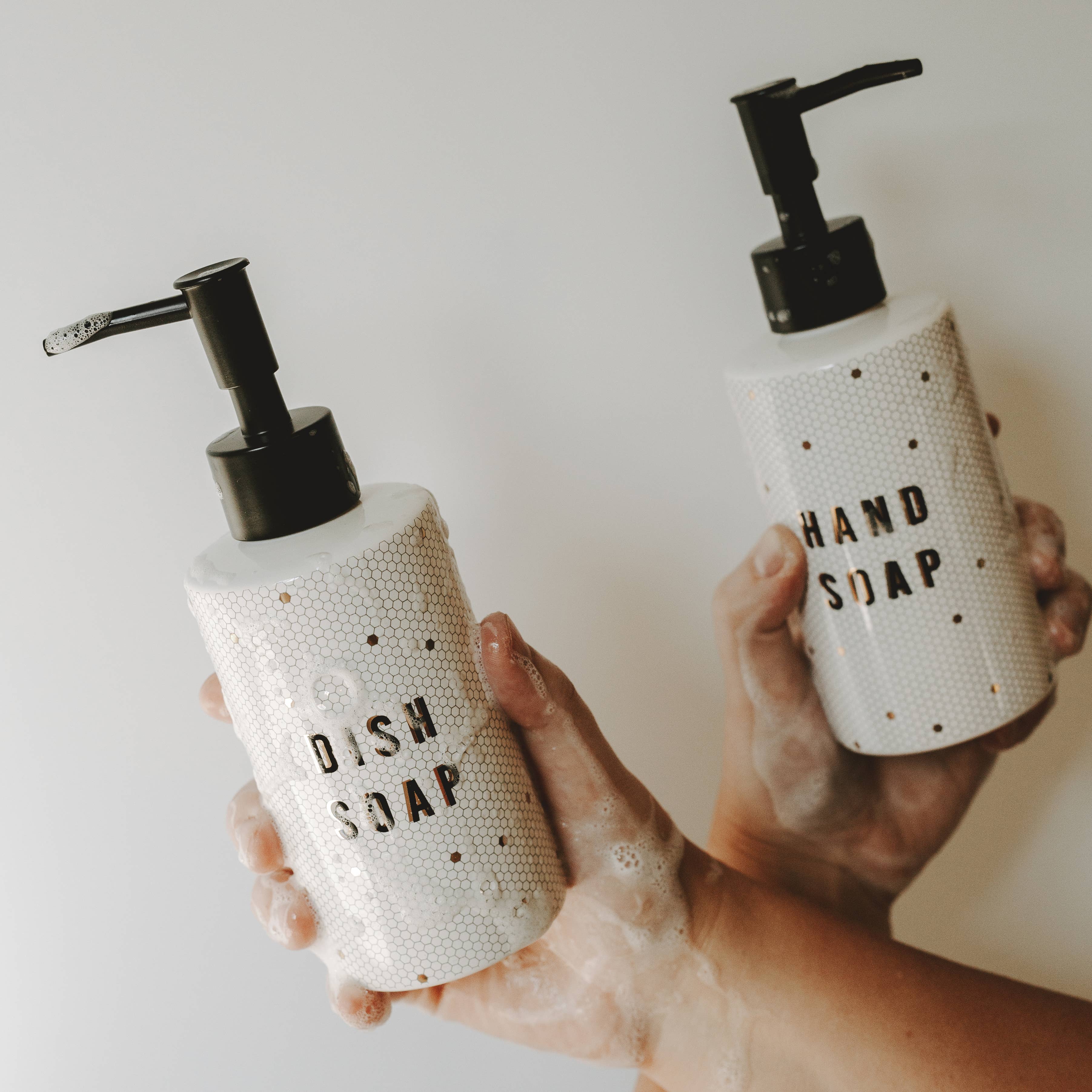 Honeycomb Tile Dish Soap Dispenser