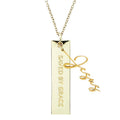 Saved by Grace Jesus Necklace