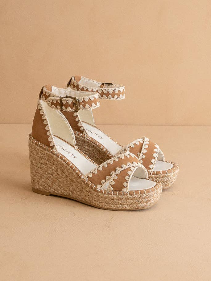 The Essie | Camel Espadrille Slide