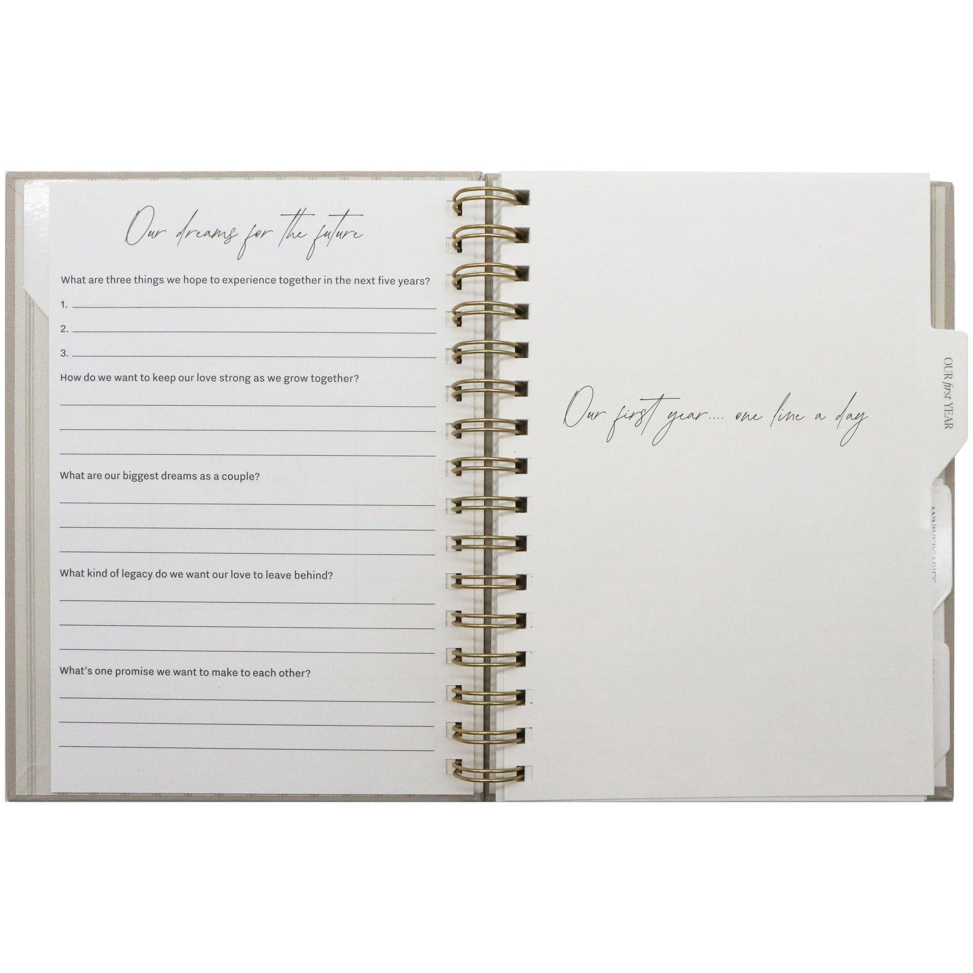 Newlywed One Line A Day Prompted Journal