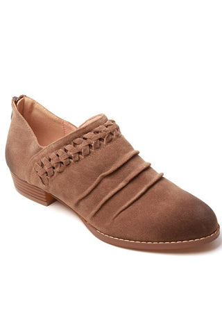 Alexis Suede Booties Taupe