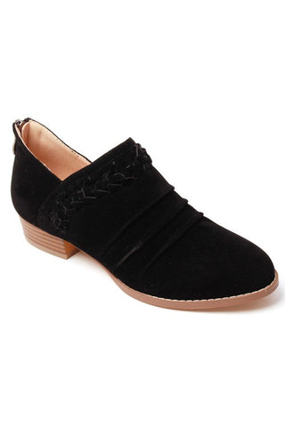 Alexis Suede Booties Black