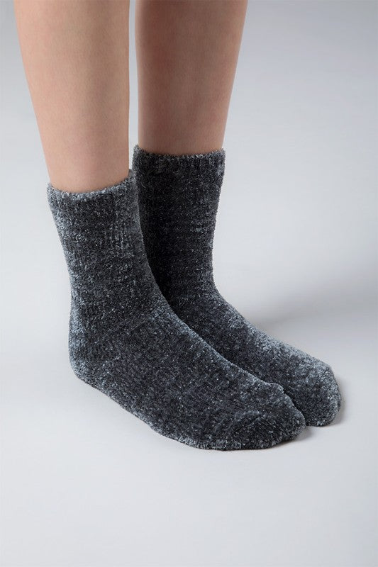 Plush Chenille Spa Socks