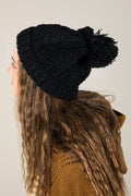 Cable Knit Pom Beanie