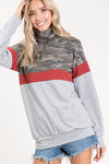 Logan Camo Block Zip Knit