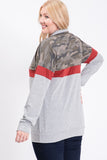 Logan Camo Block Zip Knit