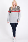 Logan Camo Block Zip Knit