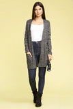 Karyn Patch Cardigan Charcoal