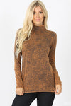 Bianca Mineral Wash Mock Neck