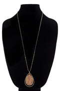 Beaded Teardrop Necklace