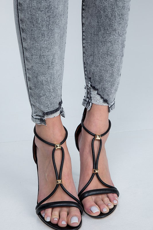 Acid Wash Distress Jeans