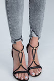 Kylie Acid Wash Distress Jeans