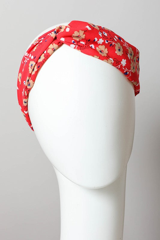 Twist Headwrap Sakura Red