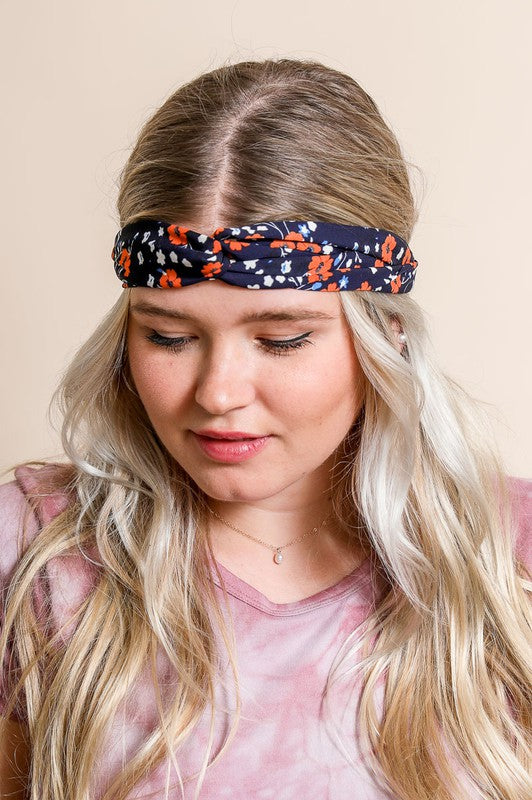 Twist Headwrap Sakura Navy