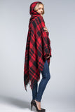 Buffalo Hooded Ruana Red