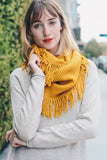 Rib Fringe Infinity Scarf