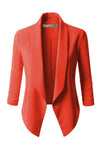 Lorelai Stretch Blazer Curvy Coral