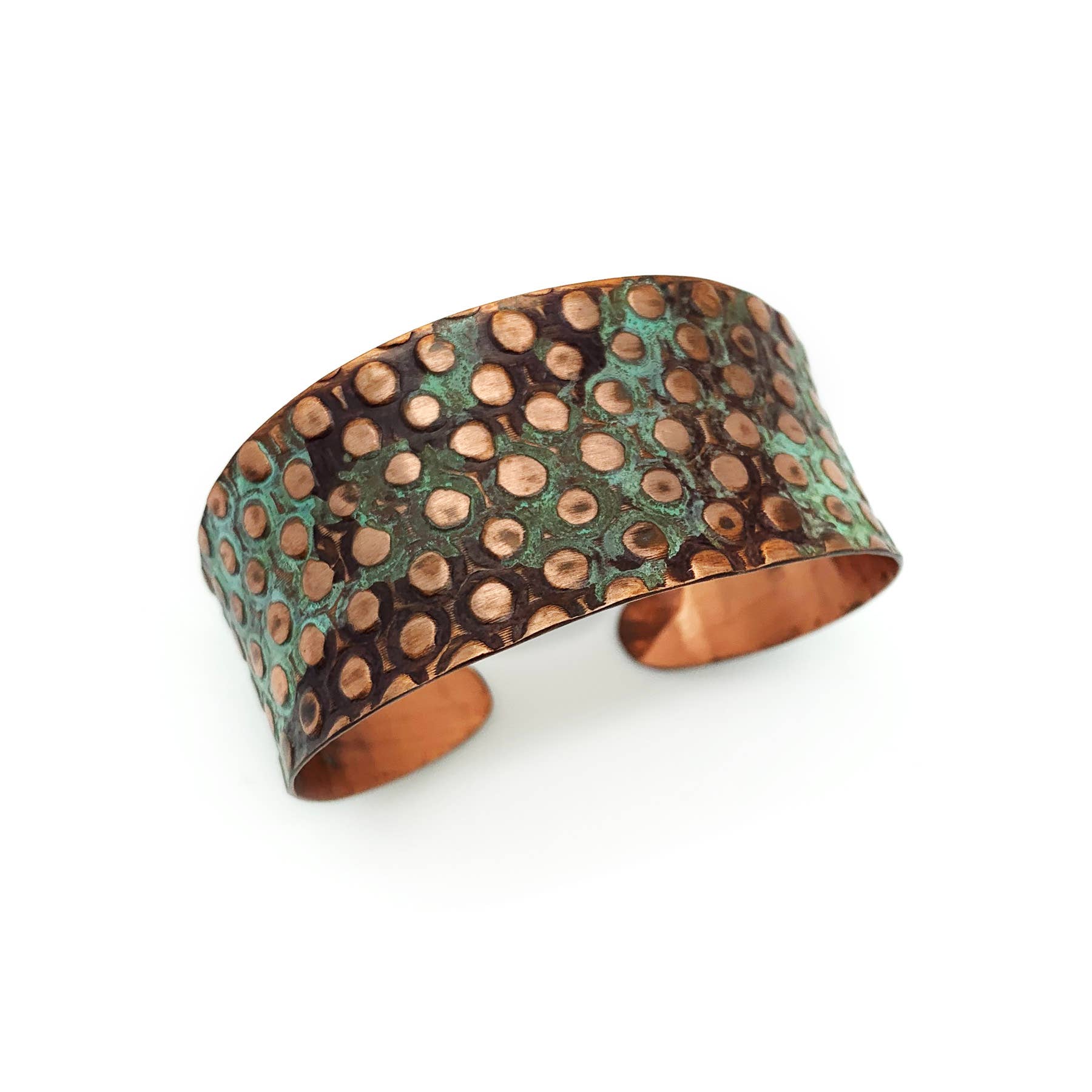 Patina Bracelet Teal Rivet