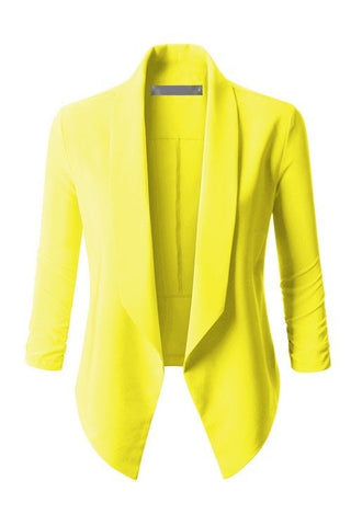 Lorelai Stretch Blazer Yellow