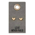 Love Never Fails Stud Earrings