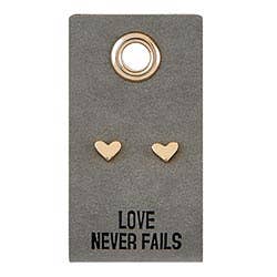 Love Never Fails Stud Earrings