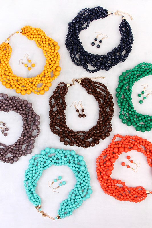Bubble Choker Set - Turquoise