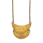 Patina Necklace Yellow Floral