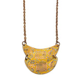 Patina Necklace Yellow Floral