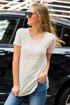 Burnout Stripe Tee