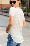 Burnout Stripe Tee
