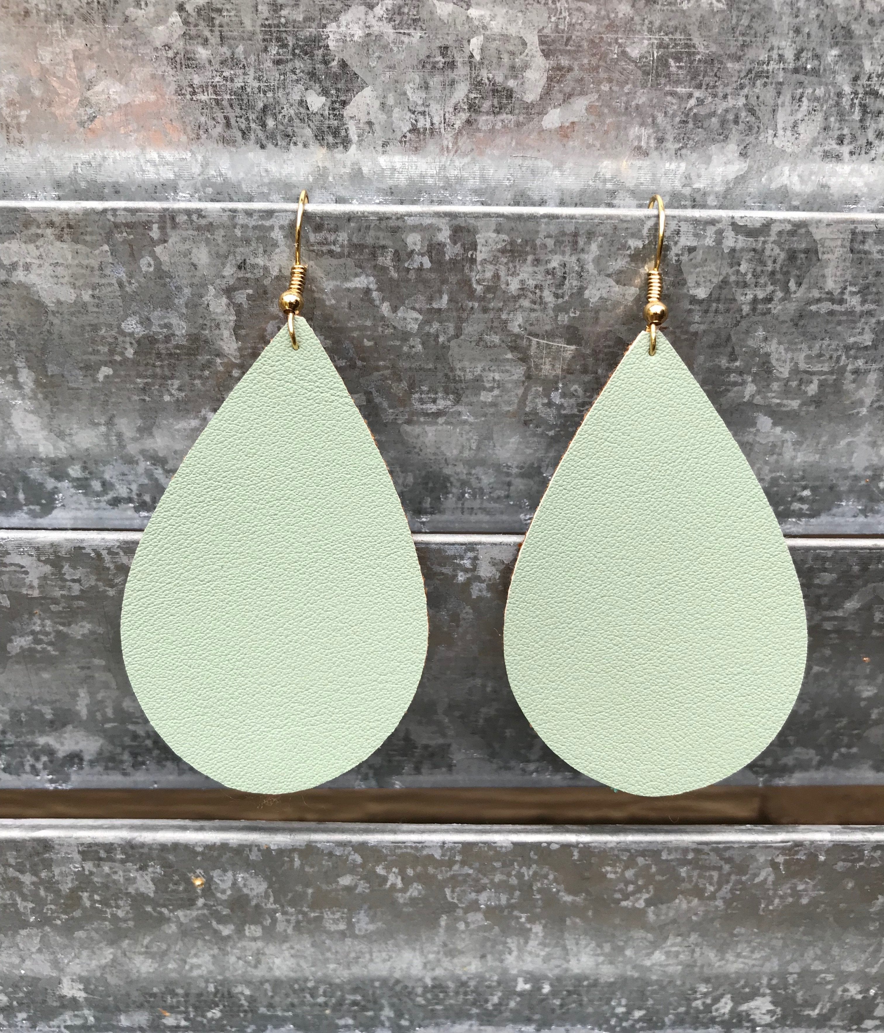 Mint Teardrop Earrings