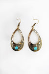 Turquoise Gold Teardrops