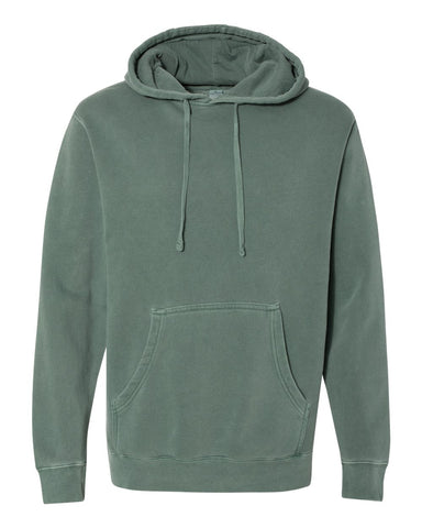 Oversized Garment-Dyed Hoodie Pine